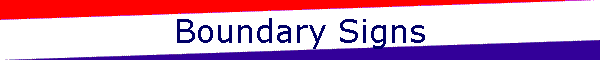 Boundary Signs